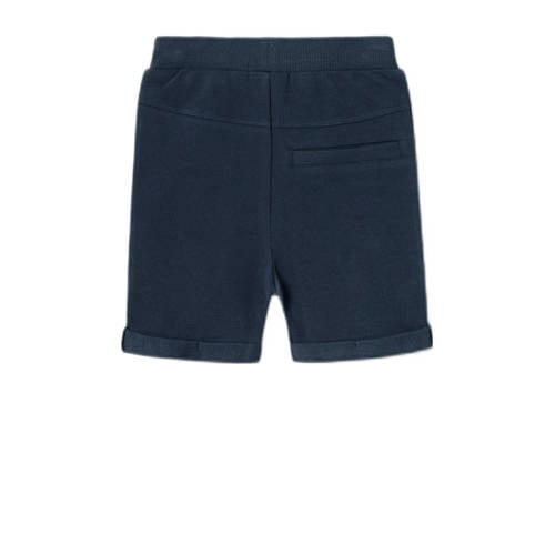 Name it MINI sweatshort NMMVASSE donkerblauw Korte broek Effen 104