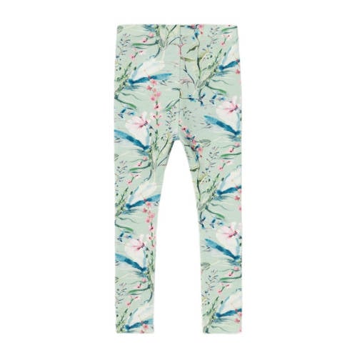 Name it MINI legging NMFDOLLY met all over print mintgroen Meisjes Biologisch katoen 104