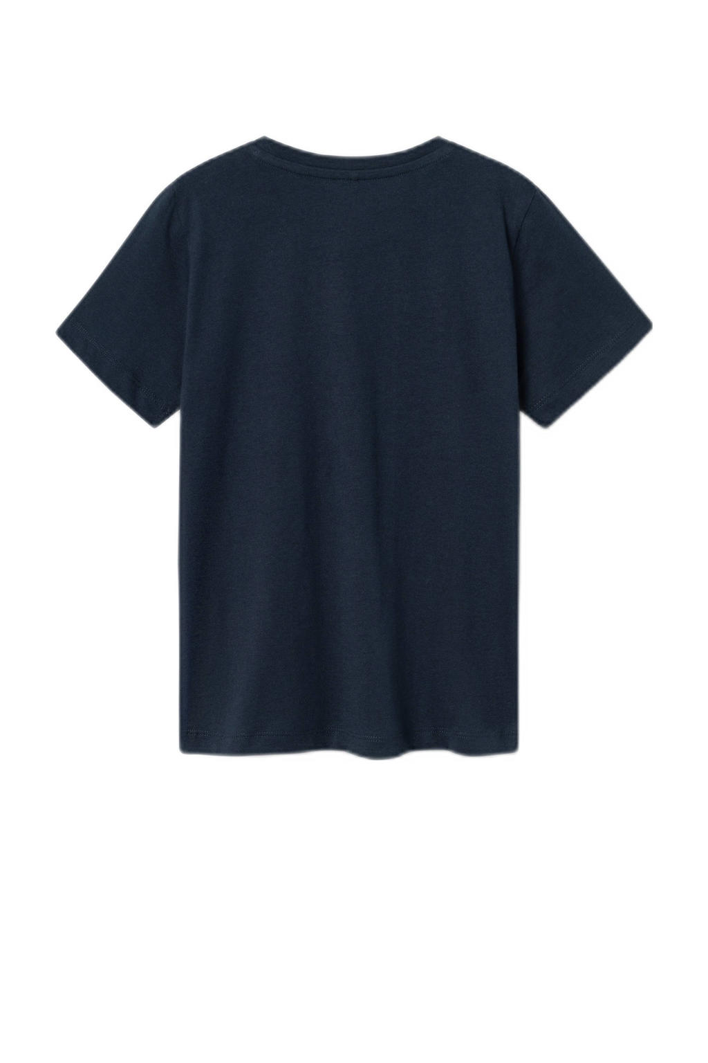 Zwarte jongens NAME IT KIDS Pokemon T-shirt van katoen met printopdruk, korte mouwen en ronde hals