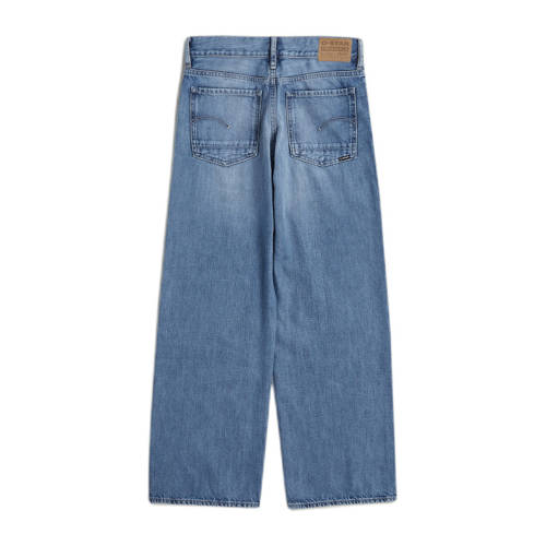 G-Star Raw Judee wide leg jeans faded waterfront Blauw Meisjes Denim Effen 116
