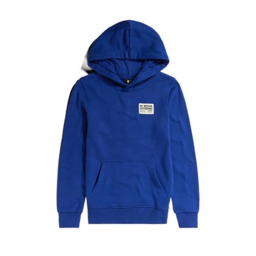 G-Star RAW hoodie SS23205 hdd sweater blauw Jongens Katoen Capuchon Effen - 116