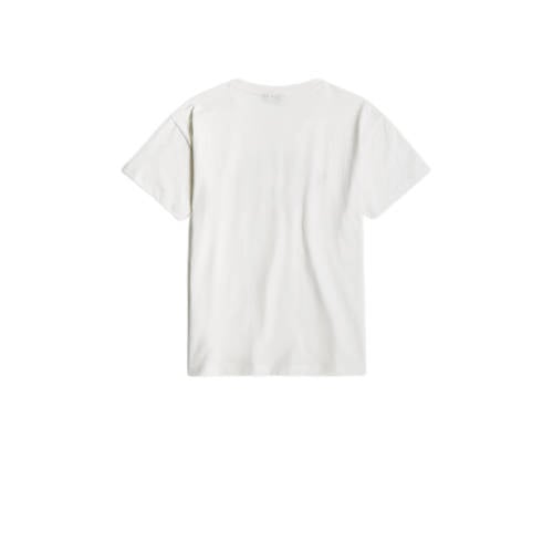 G-Star Raw T-shirt t-shirt s\s loose wit grijs Katoen Ronde hals 140