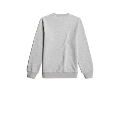 G-Star Raw gemêleerde sweater straight grijs Melée 128