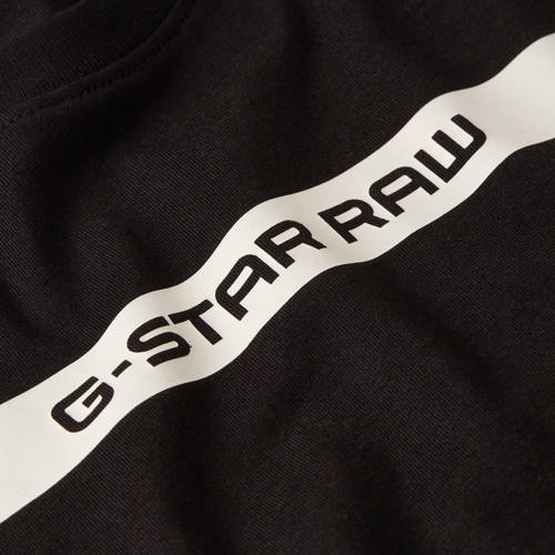 G-Star Raw T-shirt t-shirt s\s regular zwart Jongens Katoen Ronde hals 140