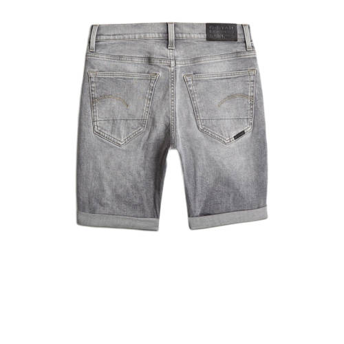 G-Star Raw 3301 slim shorts premium denim short faded grey neblina Korte broek Grijs Jongens Stretchdenim 152