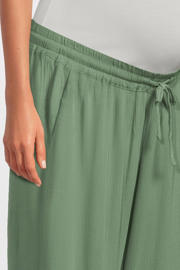 thumbnail: MAMALICIOUS cropped wide leg broek MLMY groen