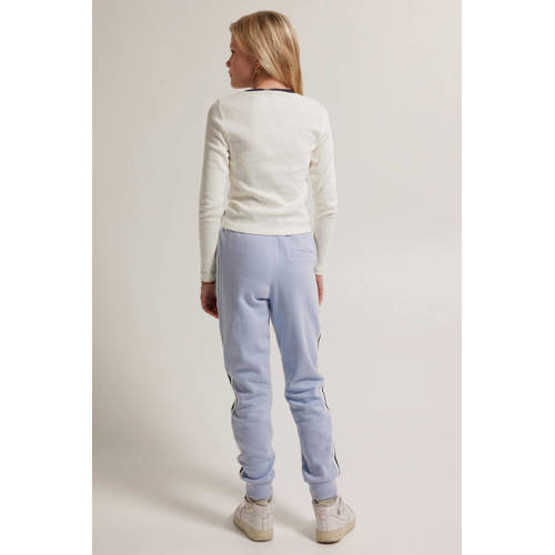 America Today longsleeve met tekst wit Meisjes Katoen Ronde hals Tekst 134 140