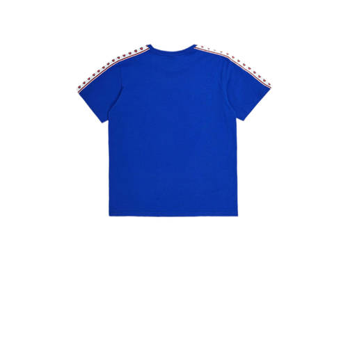 Champion T-shirt met logo blauw Jongens Katoen Ronde hals Logo 146 152