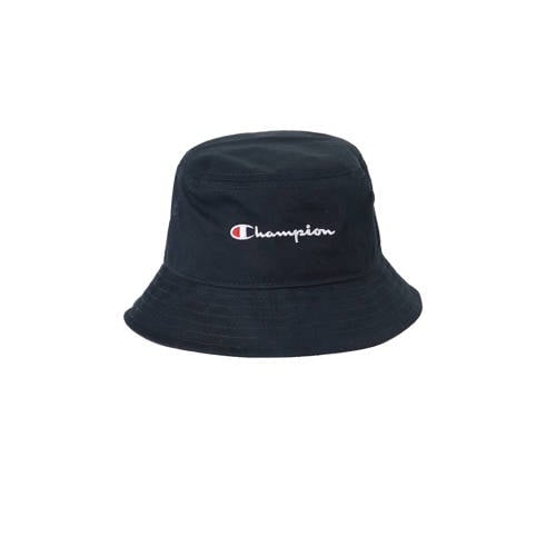Champion bucket hat donkerblauw Hoed Jongens/Meisjes Katoen Logo