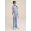 WE Fashion ribgebreid T-shirt nautical blue
