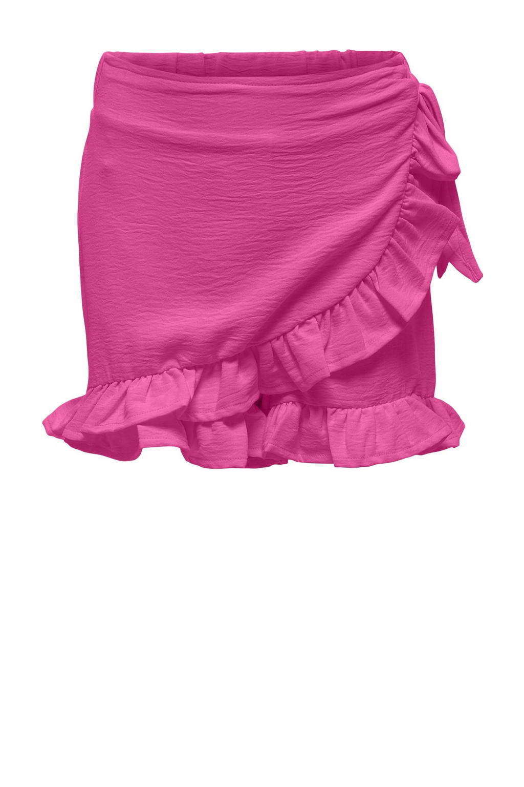 Fuchsia meisjes KIDS ONLY GIRL skort met regular fit, elastische tailleband en effen