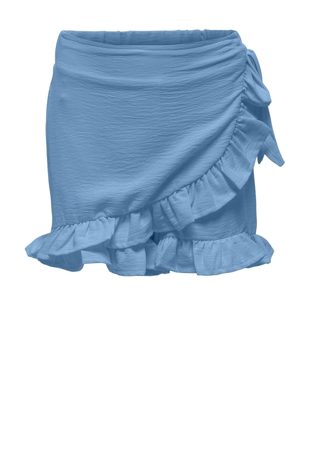 Blauwe meisjes KIDS ONLY GIRL skort met regular fit, elastische tailleband en effen