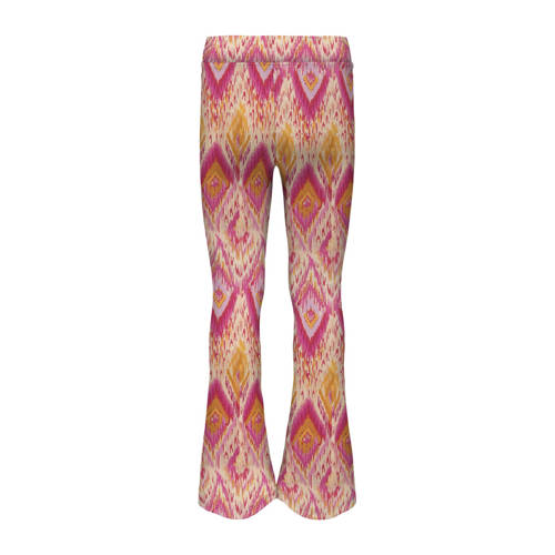 Only KIDS GIRL broek KOGPAIGE met all over print roze geel Meisjes Polyester 116