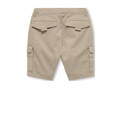 Only KIDS BOY cargo short KOBMAXWELL beige Korte broek Jongens Stretchkatoen 140