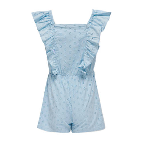 Only KIDS GIRL playsuit KOGELLY met all over print lichtblauw Meisjes Katoen Vierkante hals 122