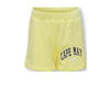 KIDS ONLY GIRL regular fit sweatshort KOGAMANDA met tekst zonnig geel