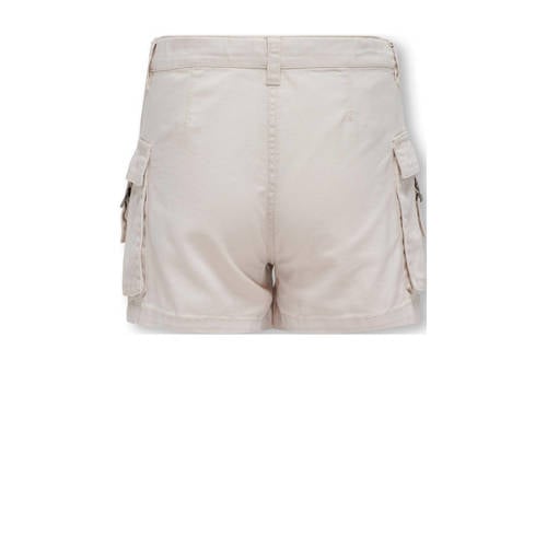 Only KIDS GIRL cargo short KOGSTINE ecru Korte broek Meisjes Katoen Effen 116