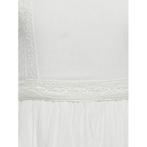 Only KIDS GIRL jurk KOGEVA offwhite Wit Meisjes Katoen Vierkante hals Effen 146