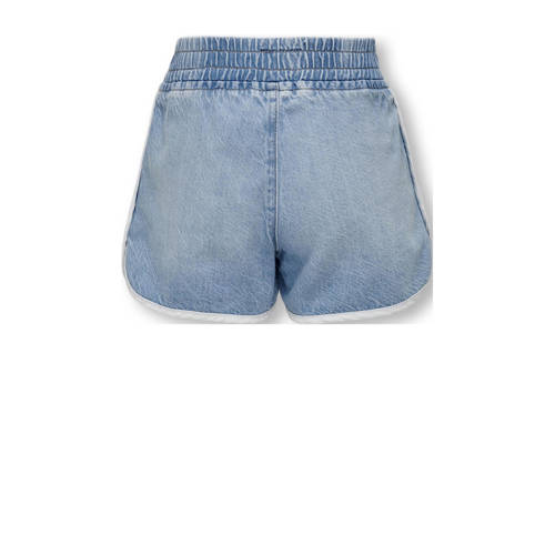 Only KIDS GIRL denim short KOGPIERCE met zijstreep light blue denim Korte broek Blauw 134