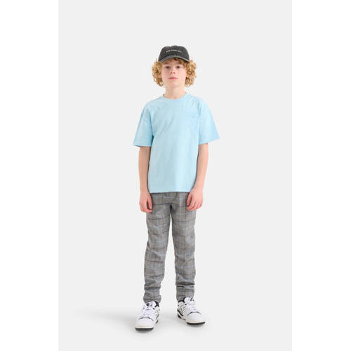 Shoeby T-shirt lichtblauw Jongens Katoen Ronde hals Effen 122 128