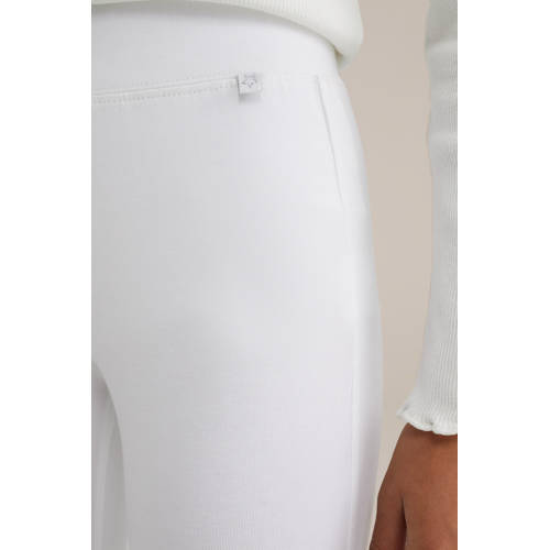 WE Fashion legging white uni Wit Meisjes Stretchkatoen Effen 158 164