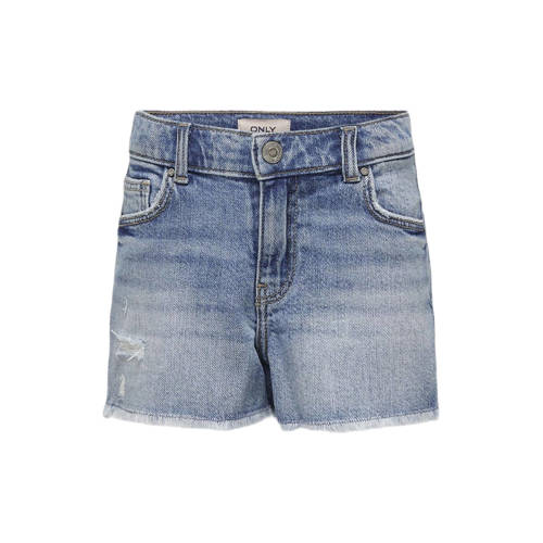 KIDS ONLY GIRL straight fit denim short KOGROBYN light blue denim Korte broek Blauw Meisjes Katoen - maat 164 afbeelding