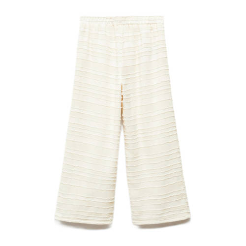 Mango Kids broek ecru Meisjes Polyester Effen 116