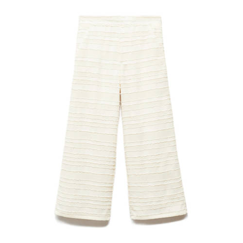 Mango Kids broek ecru Meisjes Polyester Effen 116