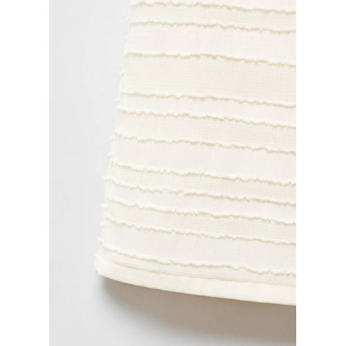 Mango Kids broek ecru Meisjes Polyester Effen 116