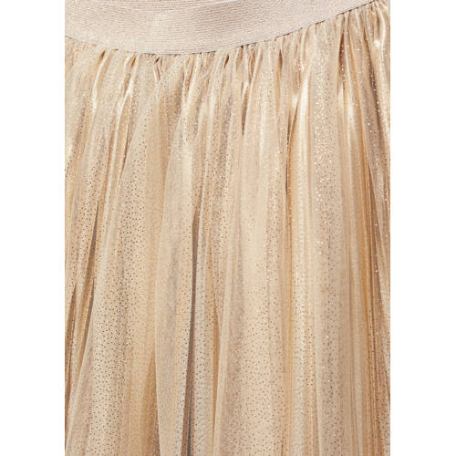 Mango Kids rok goud Meisjes Polyester Effen 116 | Rok van