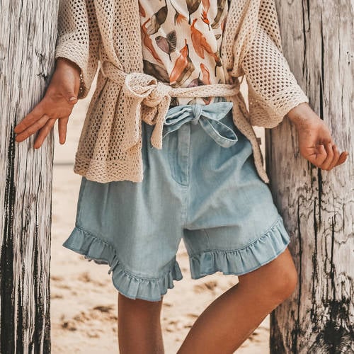 Your Wishes denim short Regina blue denim Korte broek Effen 110