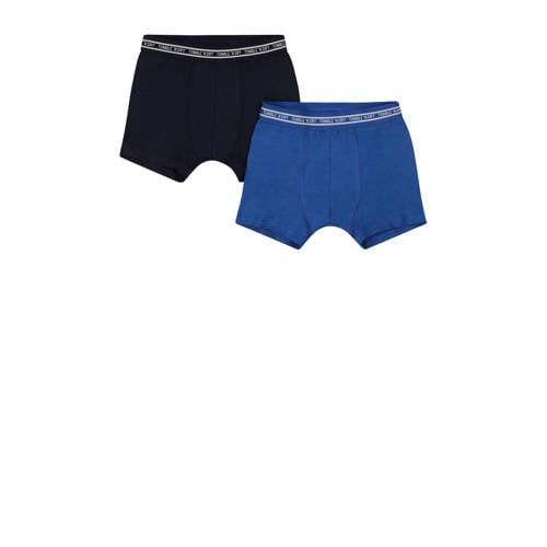 Tumble 'n Dry boxershort - set van 2 zwart/blauw Jongens Katoen Effen