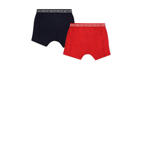 Tumble 'n Dry boxershort set van 2 rood zwart Jongens Katoen Effen 86 92