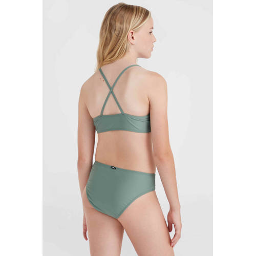 O'Neill crop bikini Essentials groen Meisjes Polyester Effen 116