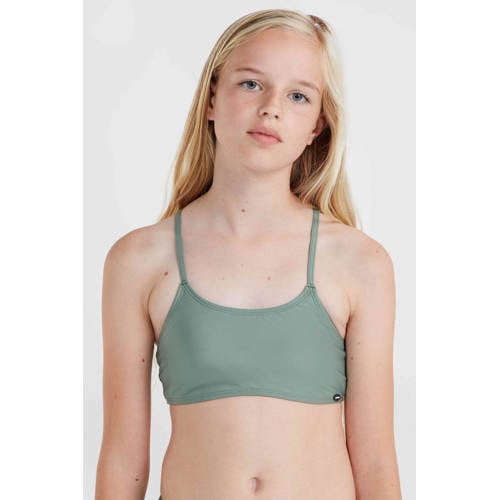 O'Neill crop bikini Essentials groen Meisjes Polyester Effen 116