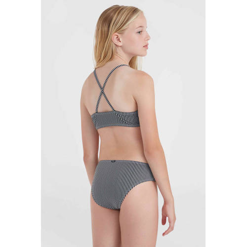 O'Neill crop bikini Essentials zwart wit Meisjes Gerecycled polyester Streep 104