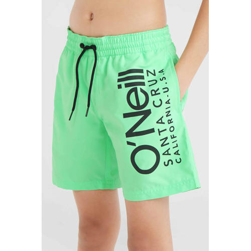 O'Neill zwemshort Cali neon groen Jongens Gerecycled polyester Logo 128