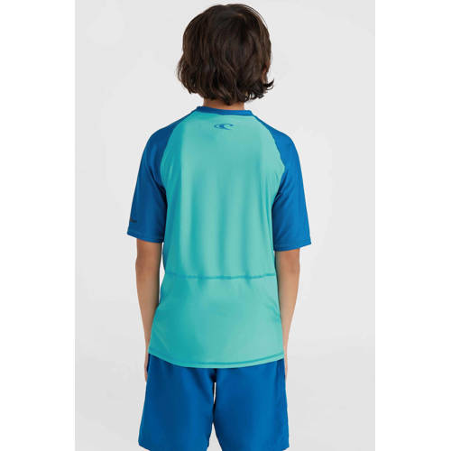 O'Neill UV T-shirt Cali turquoise blauw UV shirt Jongens Gerecycled polyester Ronde hals 104