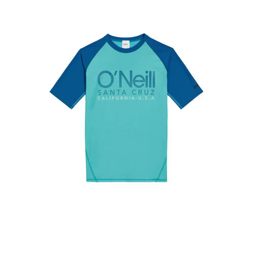 O'Neill UV T-shirt Cali turquoise/blauw UV shirt Jongens Gerecycled polyester Ronde hals