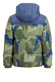 thumbnail: Me & My Monkey winterjas Ralf camouflage groen / blauw