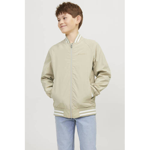 jack & jones JUNIOR bomberjack zomer JORLUCCA beige Jas Jongens Gerecycled polyester Ronde hals 128