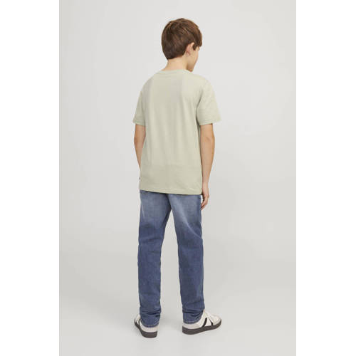 jack & jones JUNIOR low waist slim fit jeans JJIGLENN JJORIGINAL blue denim Blauw Jongens Stretchdenim 128