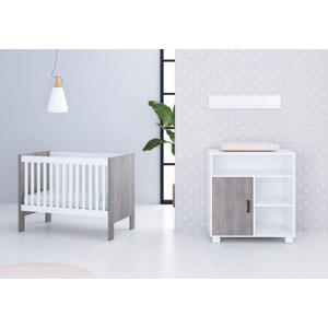 Babykamer Fresno White Grey (2-delig) 