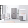 Cabino Babykamer Fresno White Grey (3-delig)