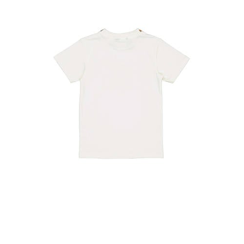 Quapi T-shirt BARTU wit Jongens Katoen Ronde hals Effen 110 116