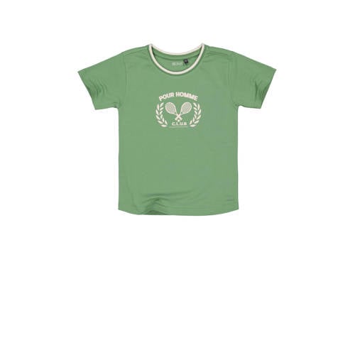 Quapi T-shirt BARENT groen Jongens Katoen Ronde hals Effen - 104