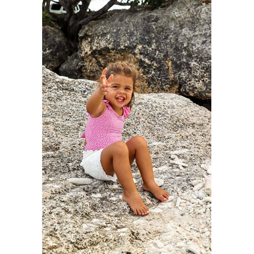Quapi regular fit casual short BRITT wit Korte broek Meisjes Polyester 68