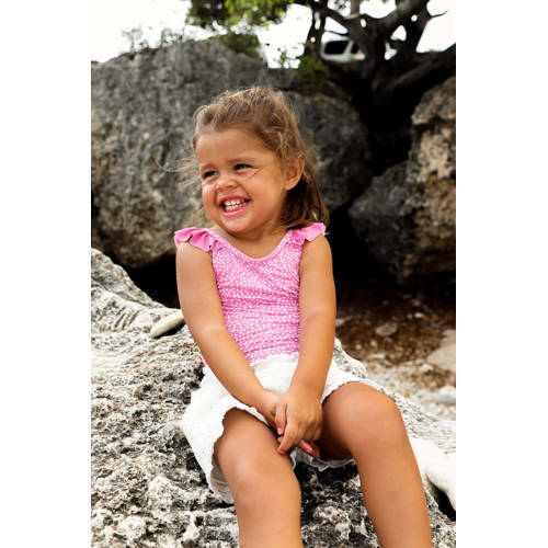 Quapi regular fit casual short BRITT wit Korte broek Meisjes Polyester 68