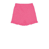 thumbnail: Roze meisjes Quapi regular fit casual short van katoen met elastische tailleband en effen