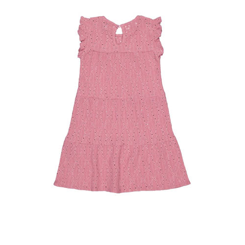 Quapi trapeze jurk BERRA roze Meisjes Polyester Ronde hals Effen 110 116